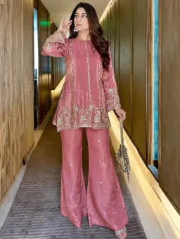 Women's Festive Embroidered Kurta Set